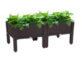 2Pcs Free Splicing Injection Planting Box Brown 59063384
