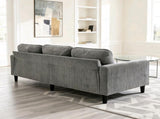 light grey color knock down 3-seat combo sofa with storage ottoman for living room apartment bedroom W2603P376266