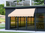 78.7"D x 47.2"W x"H Retractable Awning Khaki 14682599