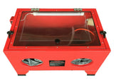 25 Gallon Bench Top Air Sandblasting Cabinet Sandblaster Blast Large Cabinet Red 64011579