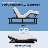 Zero-Clearance Adjustable Bed Base Frame Head and Foot Incline Quiet Motor Queen Size Zero Gravity, W1038P241393