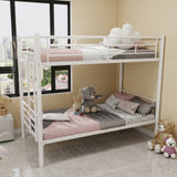 Twin Over Twin Metal Bunk Bed for Kids Boys Girls,Metal Structure Bedframe with Ladders & W1935P300320