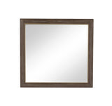 Mirror, No Assembly Required, Sandblasted Walnut Finish B108P163875
