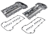 Pair Aluminum Engine Valve Cover Left & Right with Gasket Replacement for Jaguar S-Type 3.0L 25707937