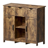 ZNTS Storage Cabinets,Wooden Floor Cabinet,with Drawers and Shelves Storage Cabinets,Accent Cabinet for 07194330