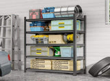 Garage Five Story Shelf, Capable Of Accommodating 2500 LBS, Adjustable Metal Shelf, Black, Requires 50733634