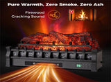 26 Inch Smart Electric Fireplace Log Set - Alexa/Google Compatible, 5 Flame Colors & 1500W Heater 85716401