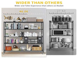 Adjustable layer spacing, wheeled display stand, iron, 117*45*185cm, powder-coated black 53017573