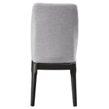 Light Grey and Grey Oak Upholstered Side Chairs B062P186538