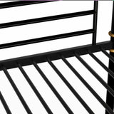 Twin XL over Twin XL Metal Bunk Bed, Industrial Detachable Bunkbeds with Safety Guard Rails for 78931135