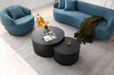 360&deg Swivel Mid Century Modern Curved Sofa, 1-Seat Cloud couch Boucle sofa Fabric Couch, Blue W87691482