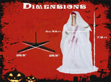 7.2ft Life-Size Animated Halloween Bride Prop - Bloodstained Dress, Sound-Activated 88150321