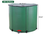 66 Gallon Folding Rain Barrel Water Collector Green 94198801