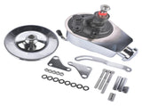 Power Steering Pump and 1 Groove Keyway Pulley with Bracket Kit Fit for Small Block Chevy 265 283 83176925