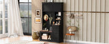 U-Can Modern Entryway Bench with Coat Rack, 3 Shelves and Drawers, 3 Sturdy Hooks, 40.2'' Wide Hall N724P264676B