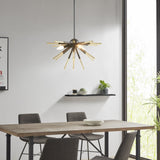 3-Light Spiked Chandelier B03596559