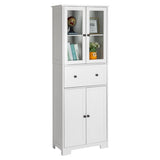 ZNTS FCH MDF Spray Paint 4 Doors 1 Pump Bathroom Cabinet White 62473247