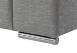 Gianna Light Gray Woven Fabric Arm Chair B061P184124