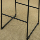 Lotusville Vintage PU Leather Barstools, Set of 2, Antique Brown T2574P164861
