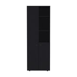 Konik 67-Inch High Storage Cabinet Kitchen Pantry With Three Doors and Three Exterior Shelves B070P173167