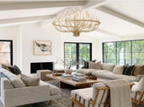 36-Light Gold Chandelier Industrial Iron Candle Chandelier Modern Suspended Farmhouse Chandeliers W5008P464950