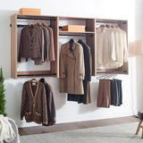 Devi Oak Wall Mounted Wood Closet System B040P311957