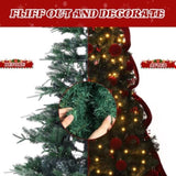 7.5 FT Artificial Christmas Tree with DIY 300 Warm White LED Lights, Hinged Xmas Pine Tree with 72285480