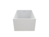43" Acrylic Freestanding Bath tubs Modern Soaker Tubs in White T3785P380644