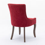 A&A Furniture,Ultra Side Dining Chair,Thickened fabric chairs with neutrally toned solid wood W1143P151494