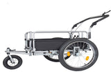 3-in-1 Heavy-Duty Bike Cargo Trailer - Upgraded 20"x2.6" Wide Fat Tires, 150lbs Capacity, Steel 35830980