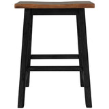 TOPMAX Farmhouse Rustic 2-piece Counter Height Wood Kitchen Dining Stools for Small Places, N717P202397B