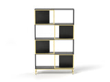4-Tier Storage Shelves, Bookcase Display Storage Shelf Corner Shelf for Small Space, Living Room W2167P192775