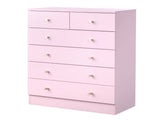 5-Tier 6-Drawer Cabinet with Matte Gold Handles Particleboard Melamine-Coated Storage Cabinet 93938975