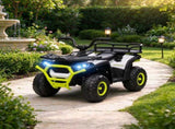 12V Kids 4-Wheeler ATV Quad, Ride-On Quad with Spring Suspension, LED Lights & Music USB 57249819