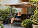 Outdoor Swing Cushions 70 Inch, Waterproof 4" Thick Porch Swing Cushion Replacement with Backrest 68115905