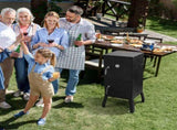 Outdoor Smoker with Double Doors, 2 Detachable Grill Netting Smoking Racks, Charcoal Pan & Water 75765986