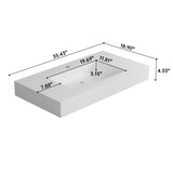 Stone Resin Solid Surface Bathroom Vanity Basin Sink T3785P355763