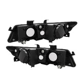 Set of Headlights Halogen Factory Black Clear for 2004-2008 Acura TSX 37406299