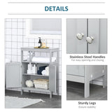 Bathroom Storage Cabinet Grey 47124825