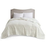 Oversized Down Alternative Blanket with Satin Trim B03598475