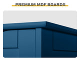 4-Drawer Painted MDF Bathroom Cabinet 11.82*11.82*32.29in Navy Blue 44353502