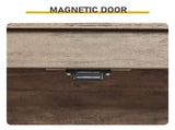 Grey Washed Finish, Melamine-Faced MDF, 23.62*11.81*43.31in, 2-Drawer 2-Door Bathroom Tall Cabinet 22439631