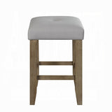 Grey and Oak Counter Height Stools B062P181306