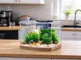 Self-Cleaning Fish Tank Aquarium, Fishbowl for Freshwater & Saltwater Fish, Home, Office & Pet 55042065