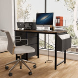 47.3"office desk with power outlet,3drawers and Side Pocket, Easy to Assemble,Frame stability W2887P240000