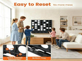 Black Large Wall-Mounted 4-to-Score Connect Four Game with Full Wall Mount Hardware, Fast Reset 51745029