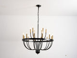 15-Light Chandelier Industrial Iron Candle Chandelier Modern Suspended Farmhouse Pendant Light W5008P479818