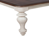 Arch Weathered Oak Dining Table With Extension Leaf T2574P165172