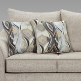 Camero Platinum Fabric Pillowback Loveseat T2574P195788