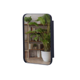16x24 Inch Recessed Black Metal Framed Medicine Cabinet with Mirror and Adjustable Shelves Black W1435142927